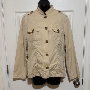Banana Republic Factory Cream Women's Jacket Size Large